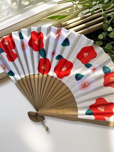 Light blue cartoon children's folding fan