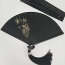 Plant-shaped tassel pendant folding fan
